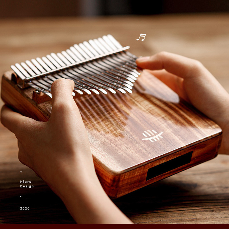 Musical Instrument Qin - Hluru-بيانو إبهام خشبي صلب بالكامل ،
