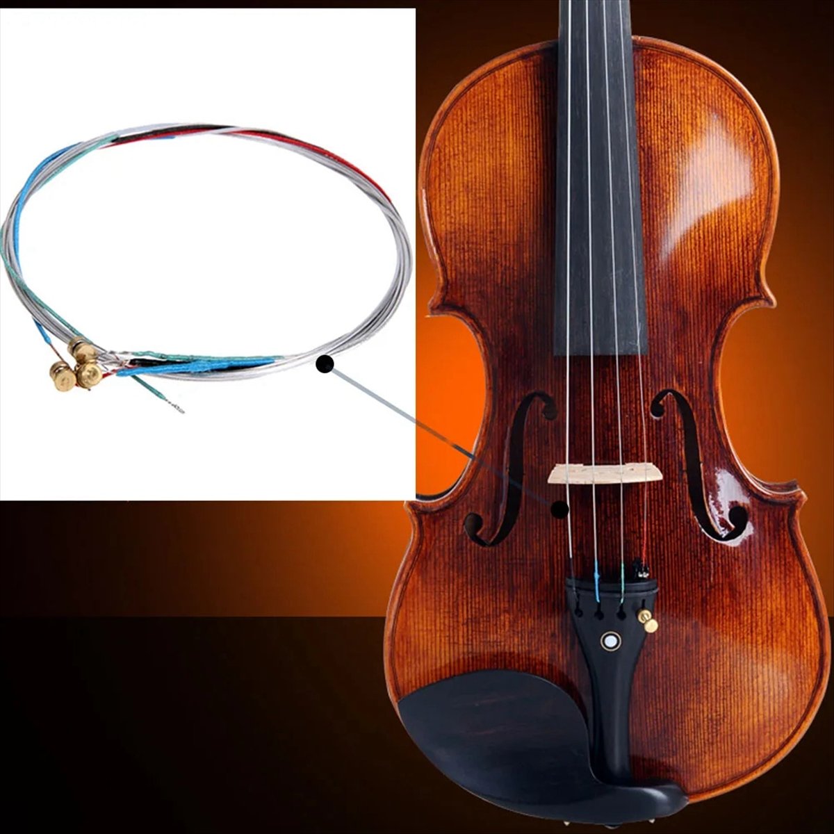 Violin Musical Instrument - أوتار كمان ABPF 4/4 احترافية، مجموعة
