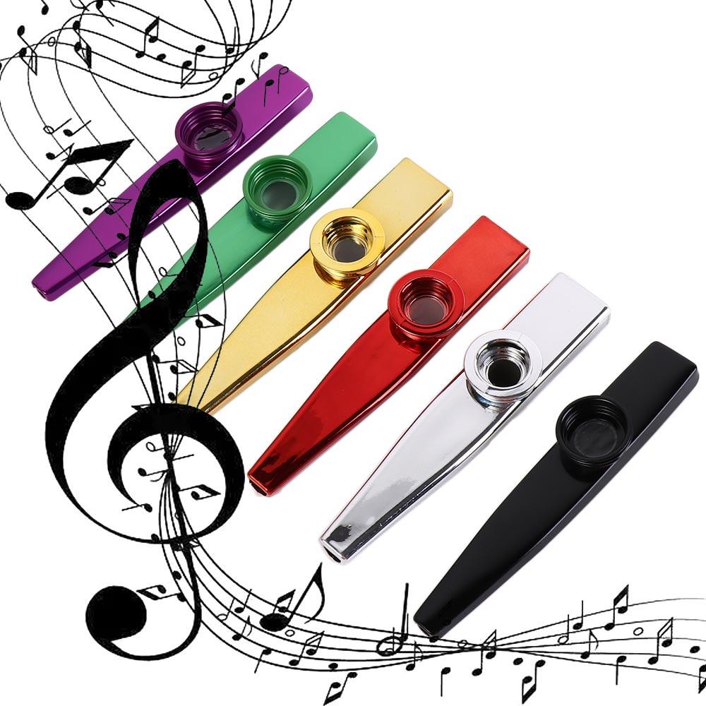 Musical Instrument Flute - أدوات فم كازو معدنية من سبائك