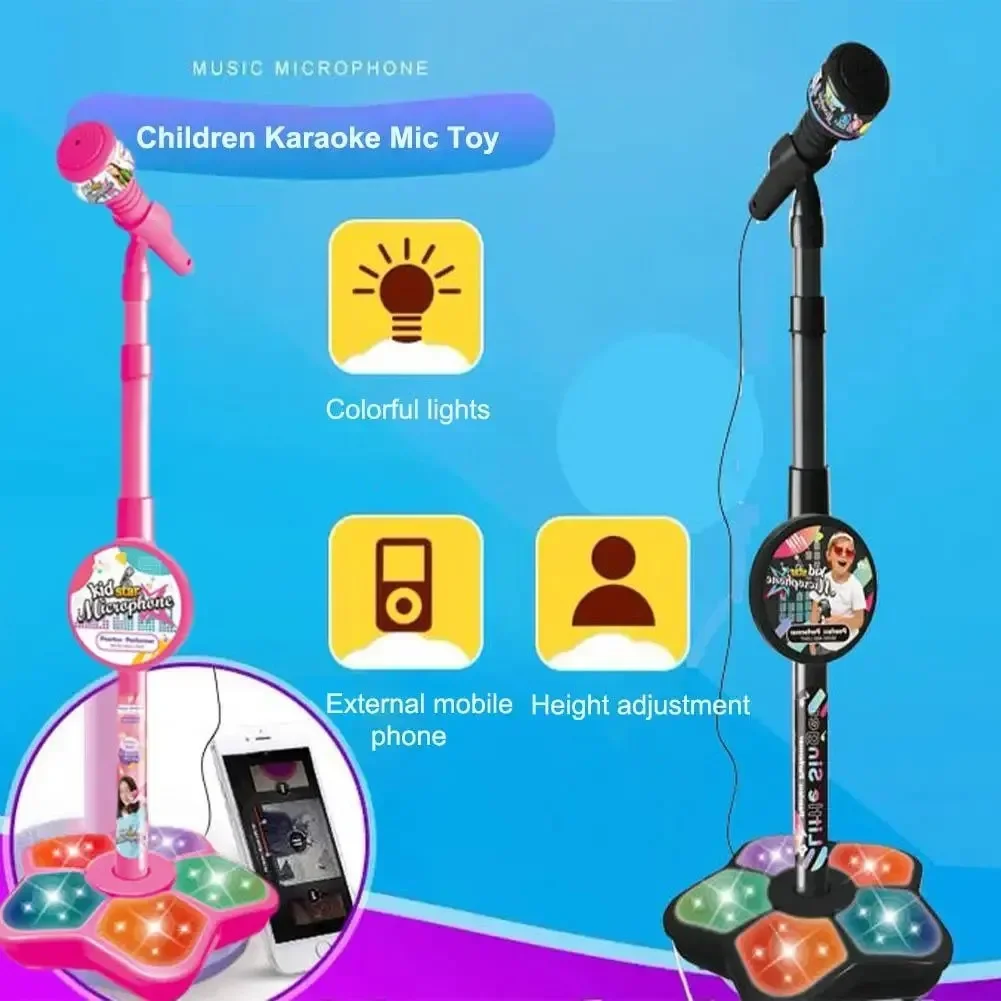 Song With Musical Instrument - ميكروفون للأطفال مع حامل كاريوكي أغنية