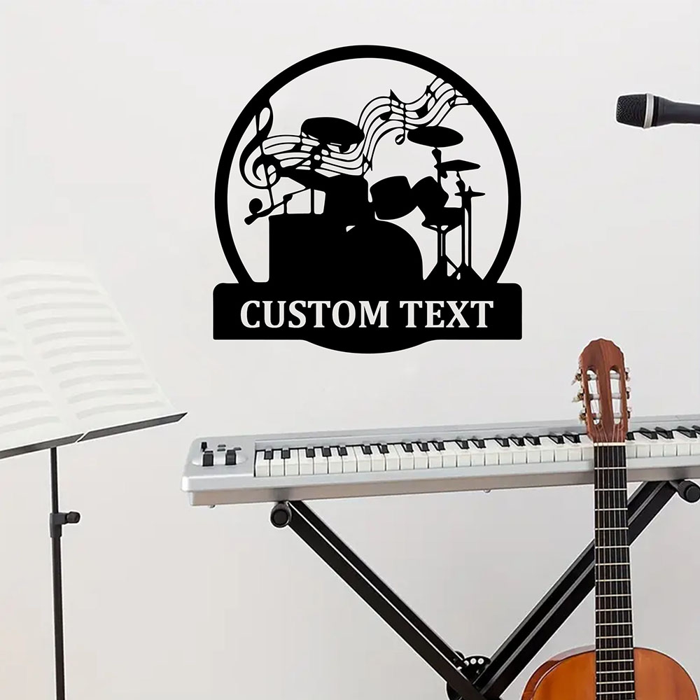 Musical Instrument And Names - 1 قطعة ورق جدران فينيل ذاتي