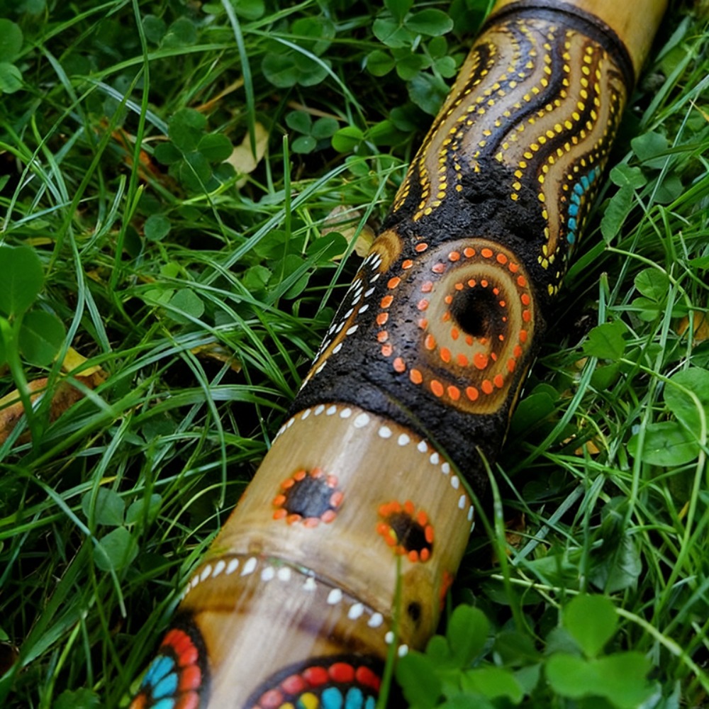 ديجريدو من خشب الساج مطلي بألو - مراجعة Musical Instrument Didgeridoo وسعره