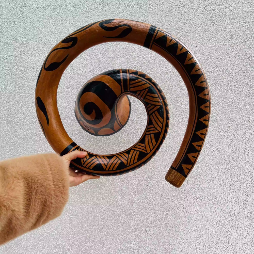 الخشب المحمص اليدوية Didgerido - مراجعة Musical Instrument Didgeridoo وسعره