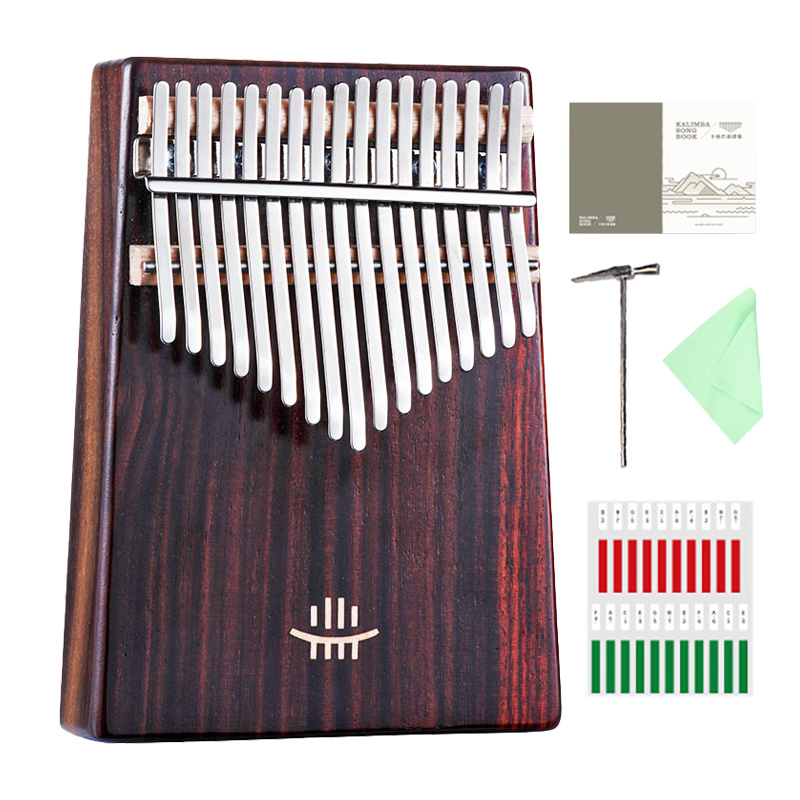 Hluru-بيانو إبهام خشبي صلب بال - مراجعة Musical Instrument Qin وسعره