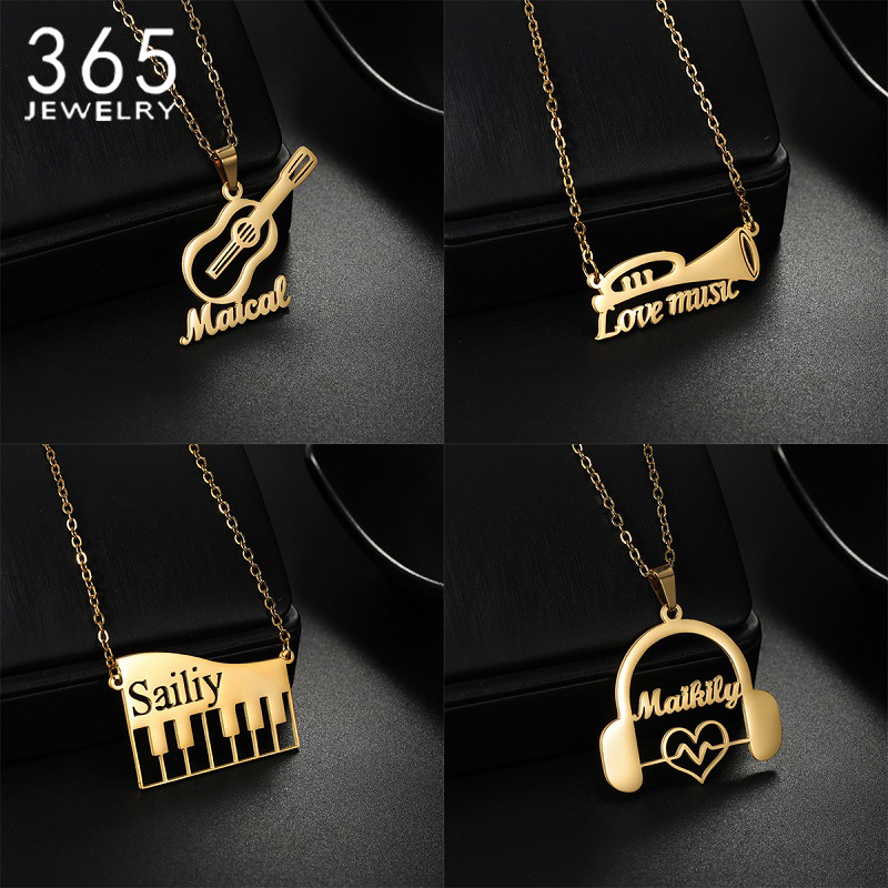 قلادة جديدة مخصصة على شكل آلة  - مراجعة Musical Instrument And Names وسعره