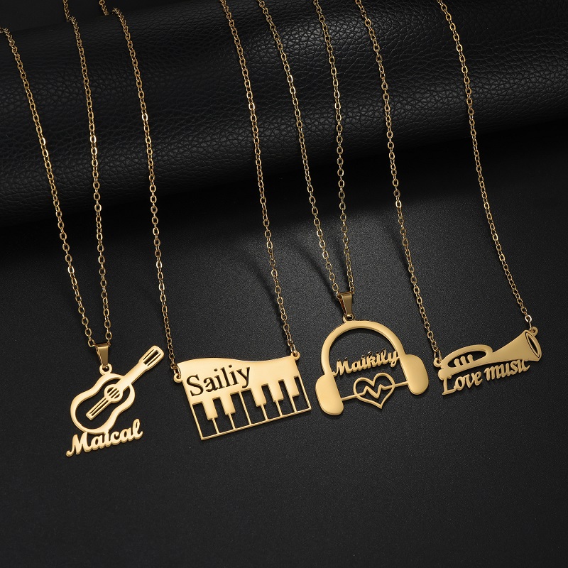 قلادة جديدة مخصصة على شكل آلة  - مراجعة Musical Instrument And Names وسعره