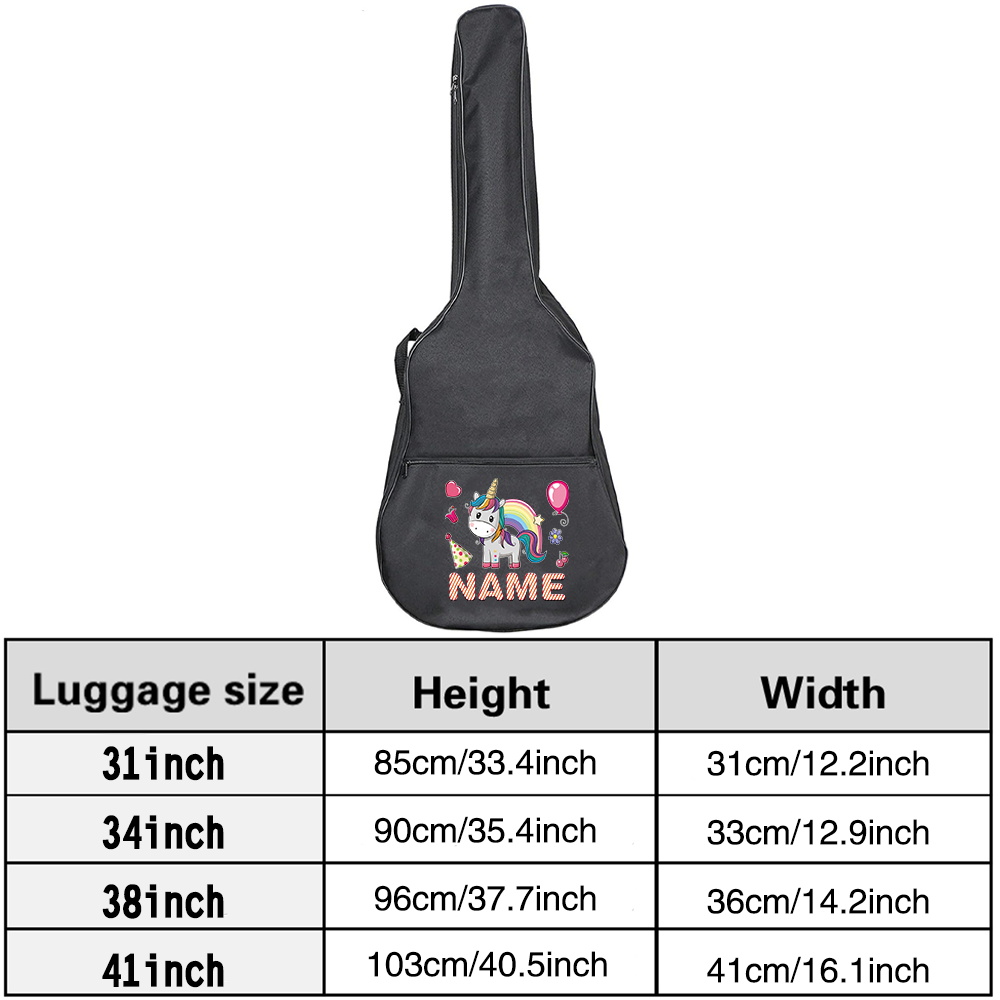 تخصيص اسم حقيبة الغيتار 36-41  - مراجعة Musical Instrument And Names وسعره