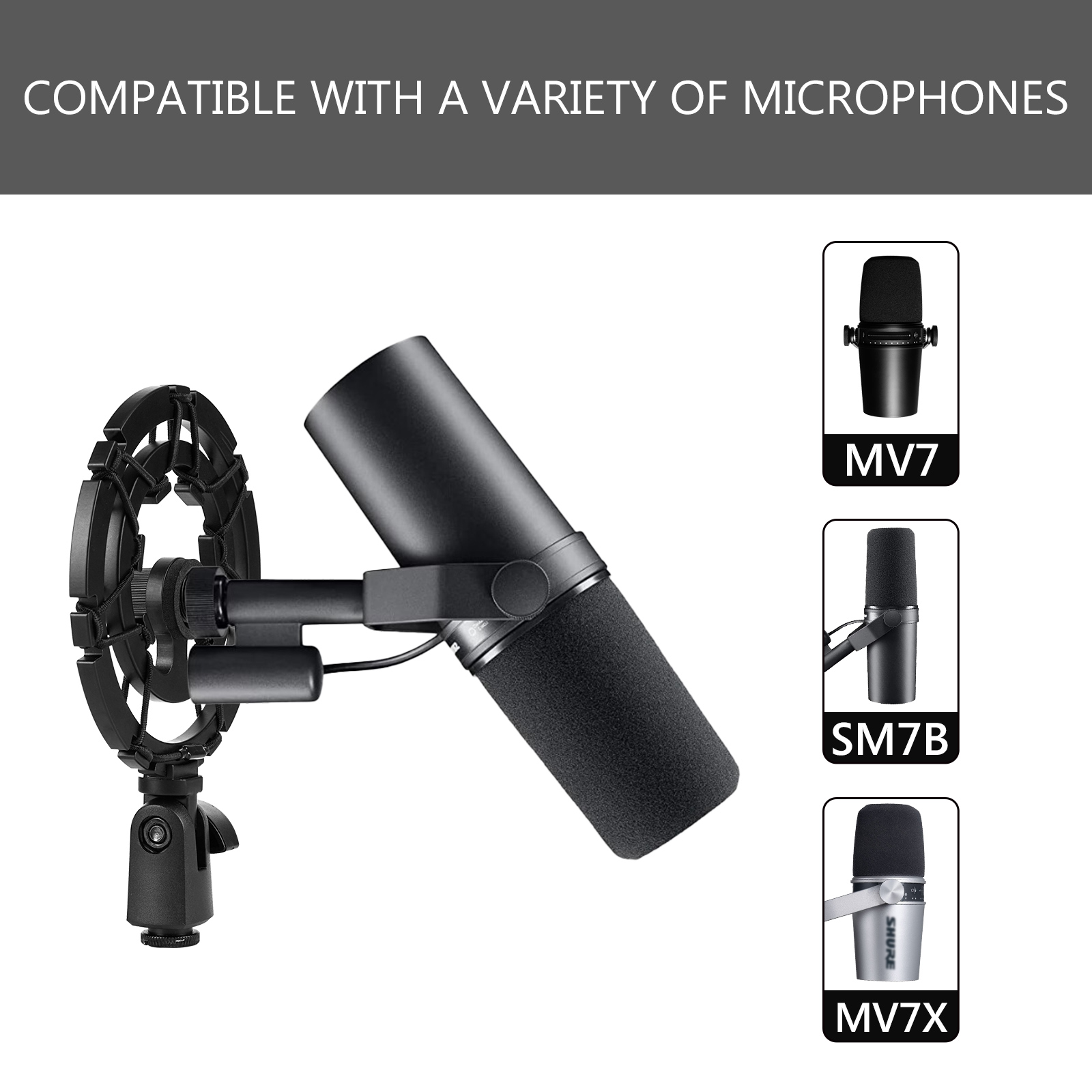 حامل ميكروفون مضاد للاهتزاز من - مراجعة Shure Mic Sm7B وسعره